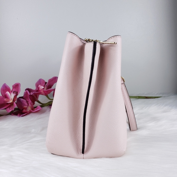 NWT Michael Kors LG Teagen satchel powder blush MK - Picture 5 of 10